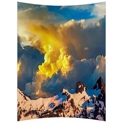 Mountains Clouds Landscape Scenic Back Support Cushion by Celenk