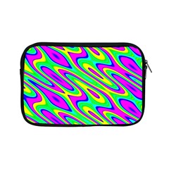 Lilac Yellow Wave Abstract Pattern Apple Ipad Mini Zipper Cases by Celenk