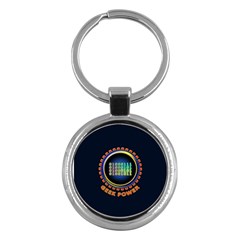 Geek Power Key Chains (round)  by linceazul