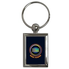 Geek Power Key Chains (rectangle)  by linceazul
