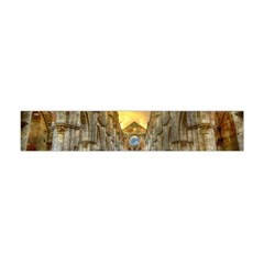 Abbey Ruin Architecture Medieval Flano Scarf (mini) by Celenk