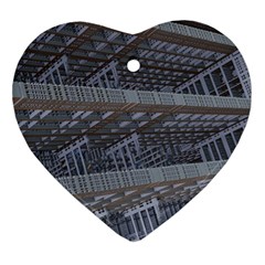 Ducting Construction Industrial Heart Ornament (two Sides) by Celenk