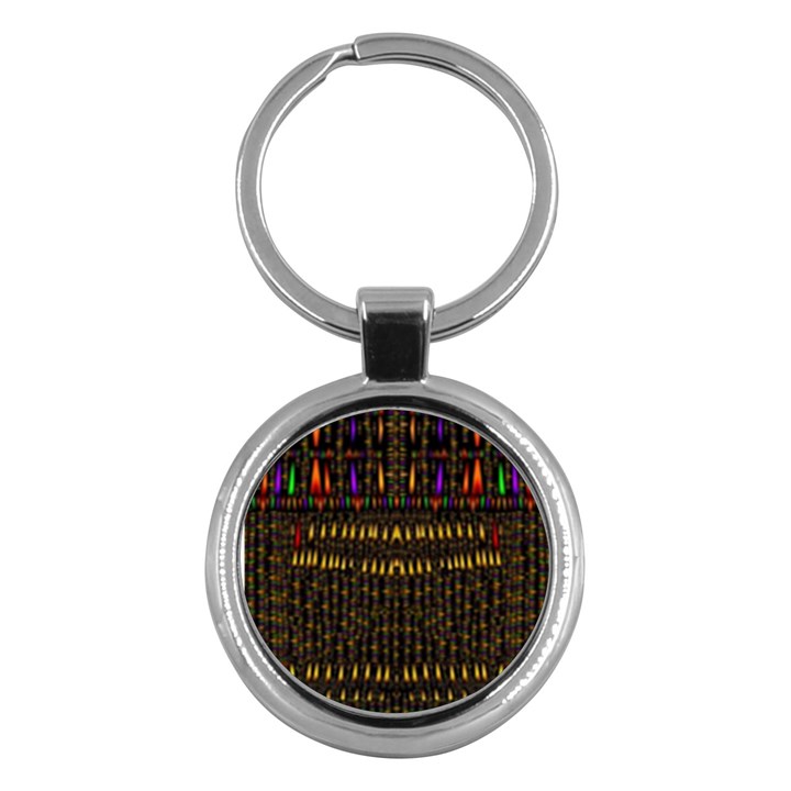 Hot As Candles And Fireworks In Warm Flames Key Chains (Round) 