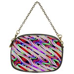 Multi Color Wave Abstract Pattern Chain Purses (Two Sides) 