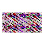 Multi Color Wave Abstract Pattern Satin Wrap