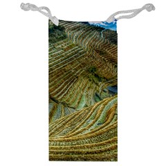 Rice Field China Asia Rice Rural Jewelry Bag by Celenk