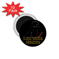 Darth Vader Cat 1 75  Magnets (10 Pack)  by Valentinaart