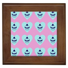 Cupcakes In Pink Framed Tiles by snowwhitegirl