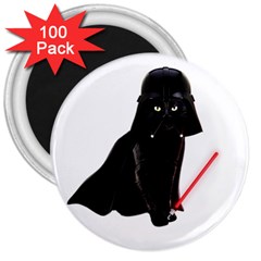 Darth Vader Cat 3  Magnets (100 Pack) by Valentinaart