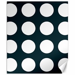 Big Dot Teal Blue Canvas 20  X 24   by snowwhitegirl