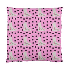 Deer Boots Pink Grey Standard Cushion Case (one Side) by snowwhitegirl