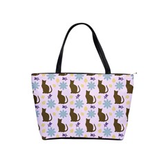 Outside Brown Cats Shoulder Handbags by snowwhitegirl