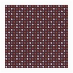 Grey Pink Lilac Brown Eggs On Brown Medium Glasses Cloth (2-Side) Back