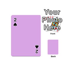 Baby Purple Playing Cards 54 (mini)  by snowwhitegirl