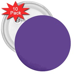 Purple Star 3  Buttons (10 Pack)  by snowwhitegirl