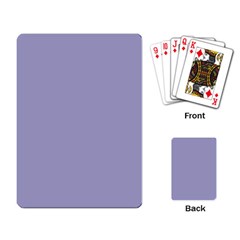 Grey Violet Playing Card