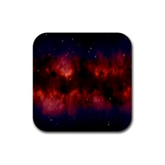 Astronomy Space Galaxy Fog Rubber Coaster (square)  by Nexatart