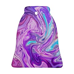 Abstract Art Texture Form Pattern Bell Ornament (two Sides)