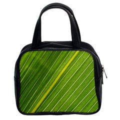 Leaf Plant Nature Pattern Classic Handbags (2 Sides)