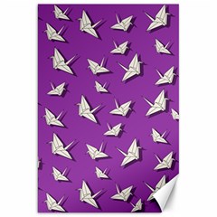 Paper Cranes Pattern Canvas 20  X 30   by Valentinaart