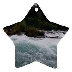 Sightseeing At Niagara Falls Star Ornament (two Sides) by canvasngiftshop