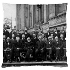 1927 Solvay Conference On Quantum Mechanics Standard Flano Cushion Case (one Side) by thearts