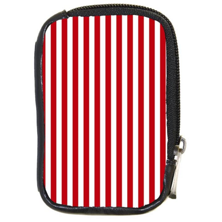 Red Stripes Compact Camera Cases