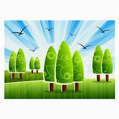 Landscape Nature Background Large Glasses Cloth (2-side) by Nexatart