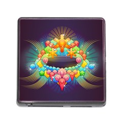 Badge Abstract Abstract Design Memory Card Reader (square)