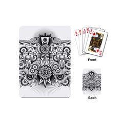 Forest Patrol Tribal Abstract Playing Cards (mini)  by Nexatart