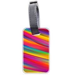 Colorful Background Luggage Tags (two Sides)