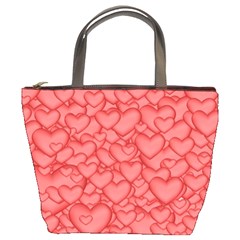 Background Hearts Love Bucket Bags by Nexatart