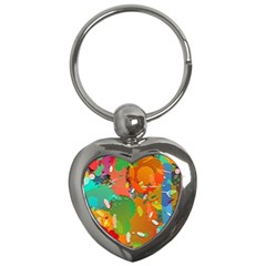 Background Colorful Abstract Key Chains (heart) 