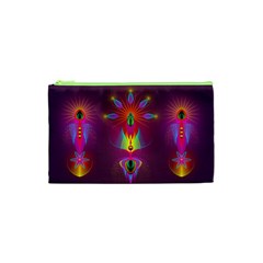 Abstract Bright Colorful Background Cosmetic Bag (xs) by Nexatart