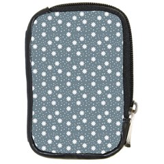 Floral Dots Blue Compact Camera Cases