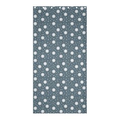 Floral Dots Blue Shower Curtain 36  X 72  (stall)  by snowwhitegirl