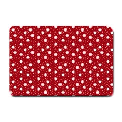 Floral Dots Red Small Doormat 