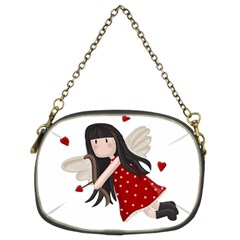 Cupid Girl Chain Purses (two Sides)  by Valentinaart