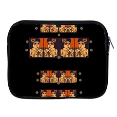 Geisha With Friends In Lotus Garden Having A Calm Evening Apple Ipad 2/3/4 Zipper Cases by pepitasart