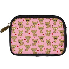 Chihuahua Pattern Digital Camera Cases by Valentinaart