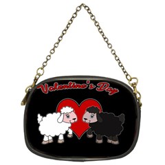 Valentines Day - Sheep  Chain Purses (two Sides)  by Valentinaart