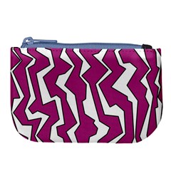 Electric Pink Polynoise Large Coin Purse by jumpercat