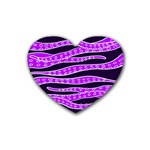 Purple Tentacles Rubber Coaster (Heart) 