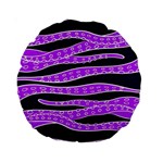 Purple Tentacles Standard 15  Premium Round Cushions