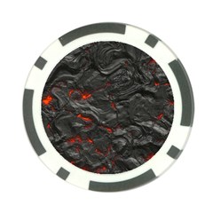 Rock Volcanic Hot Lava Burn Boil Poker Chip Card Guard (10 Pack)