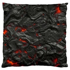 Rock Volcanic Hot Lava Burn Boil Large Flano Cushion Case (one Side)