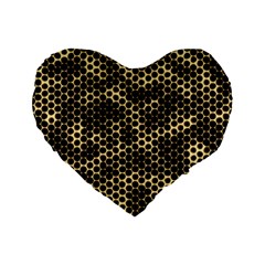 Honeycomb Beehive Nature Standard 16  Premium Heart Shape Cushions