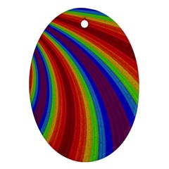 Abstract Pattern Lines Wave Ornament (oval)