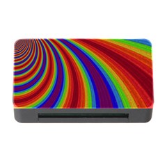 Abstract Pattern Lines Wave Memory Card Reader With Cf by Nexatart