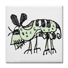 Monster Rat Pencil Drawing Illustration Tile Coasters by dflcprints